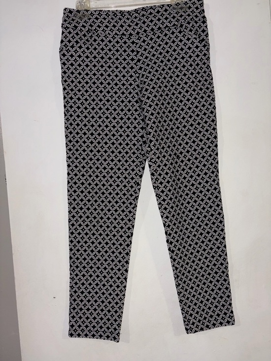 Versona Pants - Versona Black and White Patterned Trousers